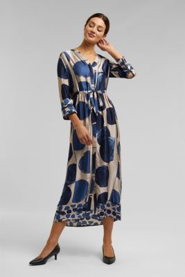 Esprit Midijurk van satijn met motief kopen in de online shop