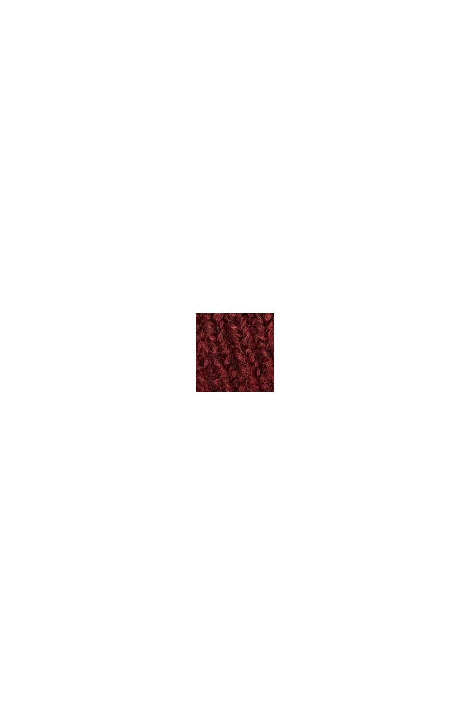 Bandeau tricoté en maille orné d’un nœud, GARNET RED, swatch