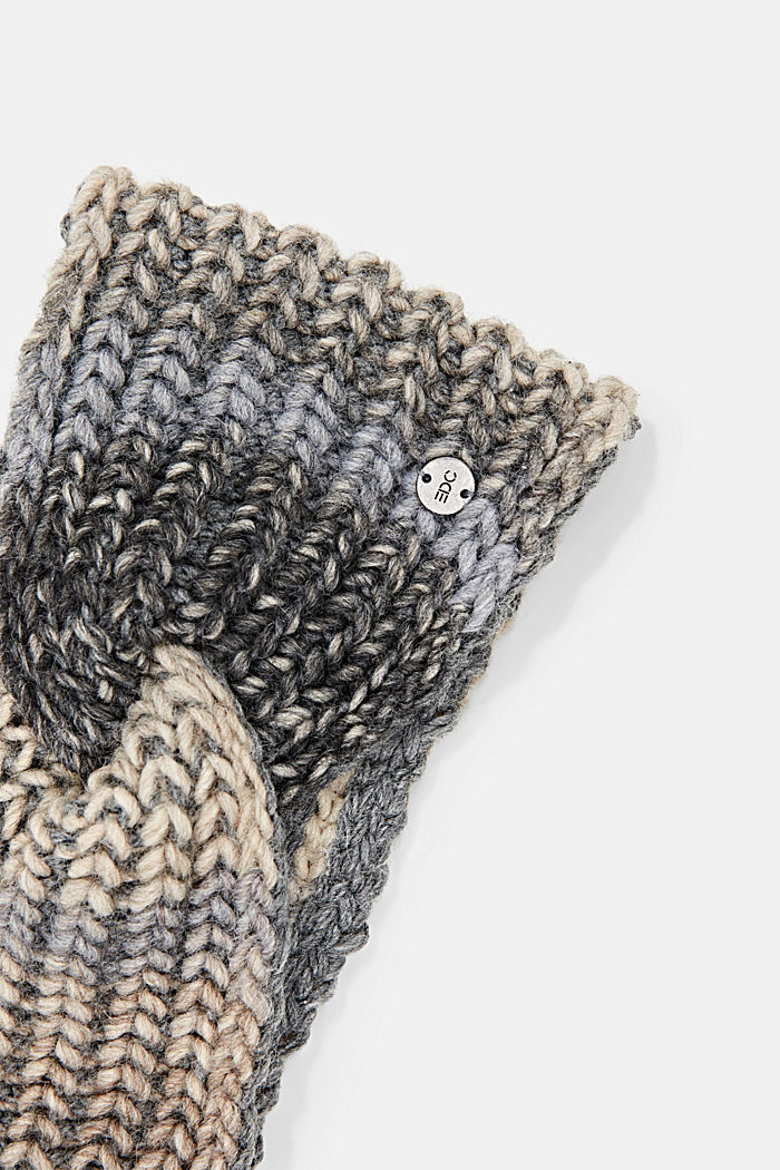 Wool blend: rib knit headband