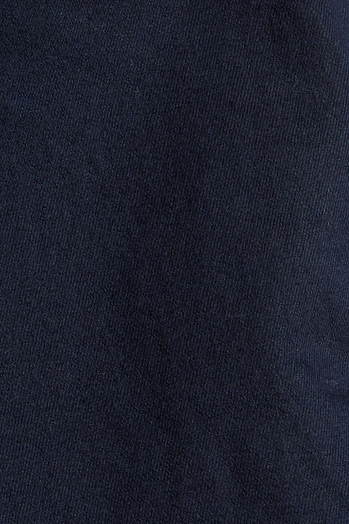 Jean taille haute, coton biologique mélangé, BLUE RINSE, detail image number 4
