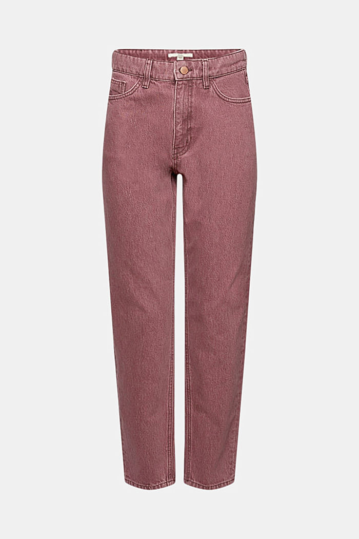 Washed-effect twill trousers, organic cotton