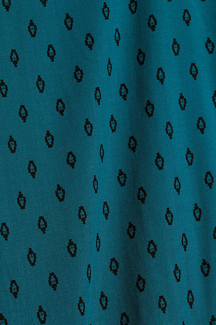 Blusa estampada en LENZING™ ECOVERO™, EMERALD GREEN, detail image number 4