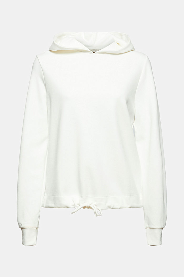 Hooded sweatshirt with a drawstring hem, organic cotton