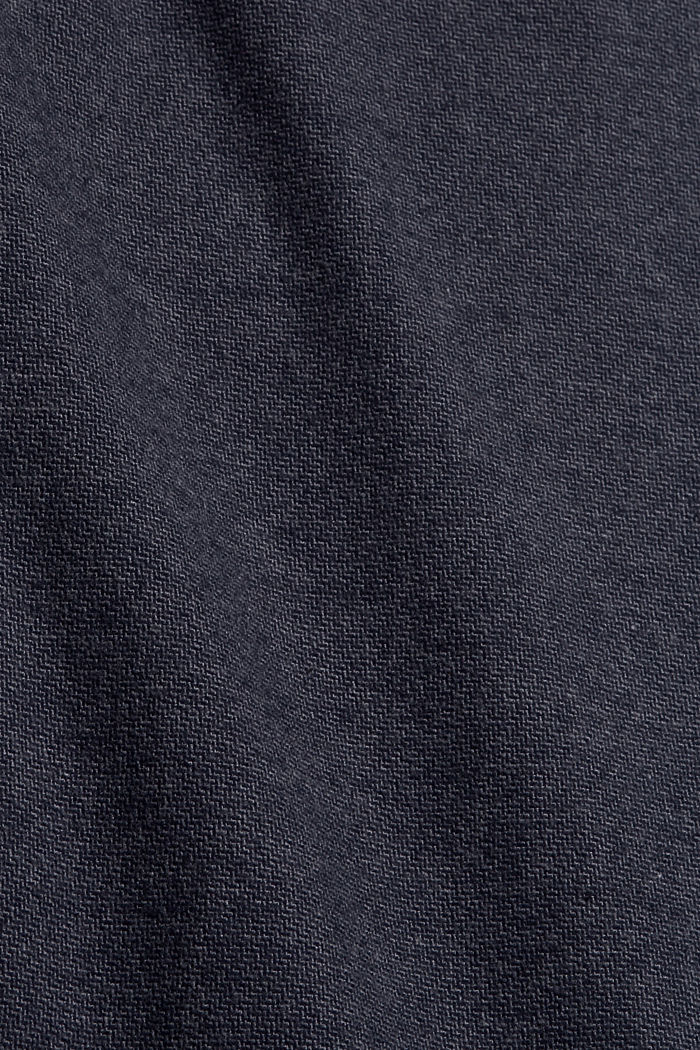 Pantalón de franela con cintura elástica, algodón ecológico, DARK BLUE, detail image number 4