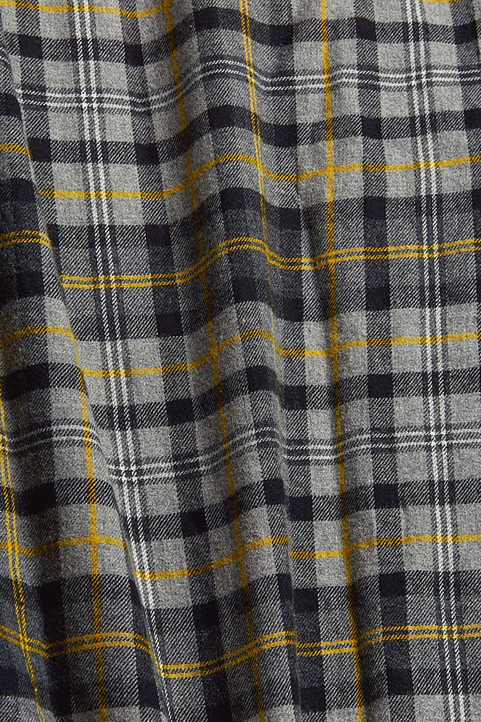 Chemise à carreaux en coton, MEDIUM GREY, detail image number 4