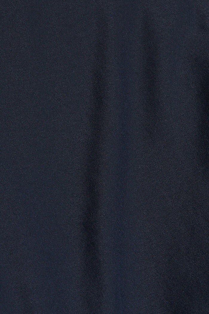 Gerecycled: gewatteerde jas met capuchon, NAVY, detail image number 4