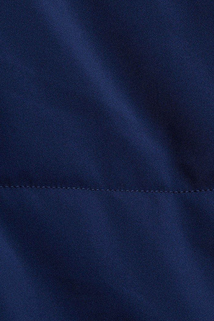 Gerecycled: gewatteerde parka met stiksel, DARK BLUE, detail image number 5
