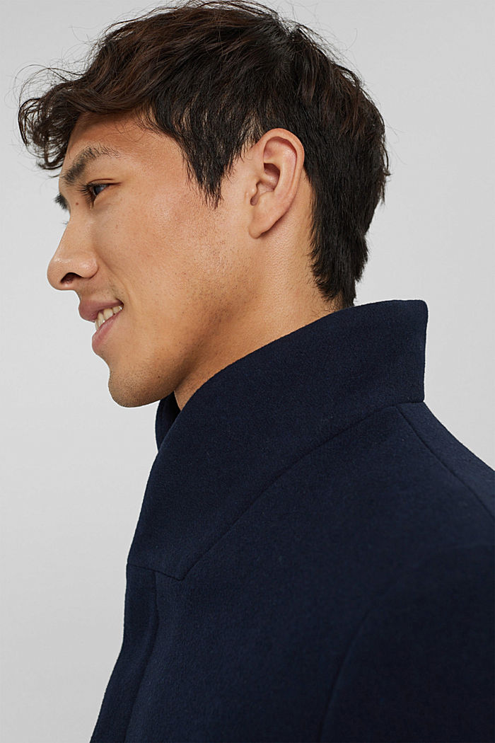 Coats woven, NAVY, detail image number 6