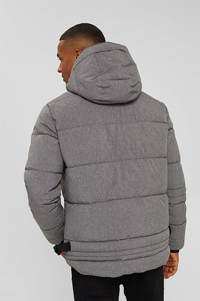 Reciclada: chaqueta acolchada con capucha, MEDIUM GREY, detail image number 3