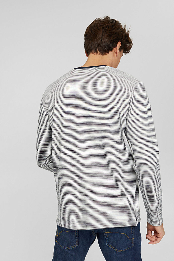 Sweatshirt mit Tasche aus Baumwoll-Mix, OFF WHITE, detail image number 3