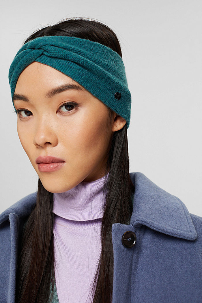 Made of recycled material: wool blend headband