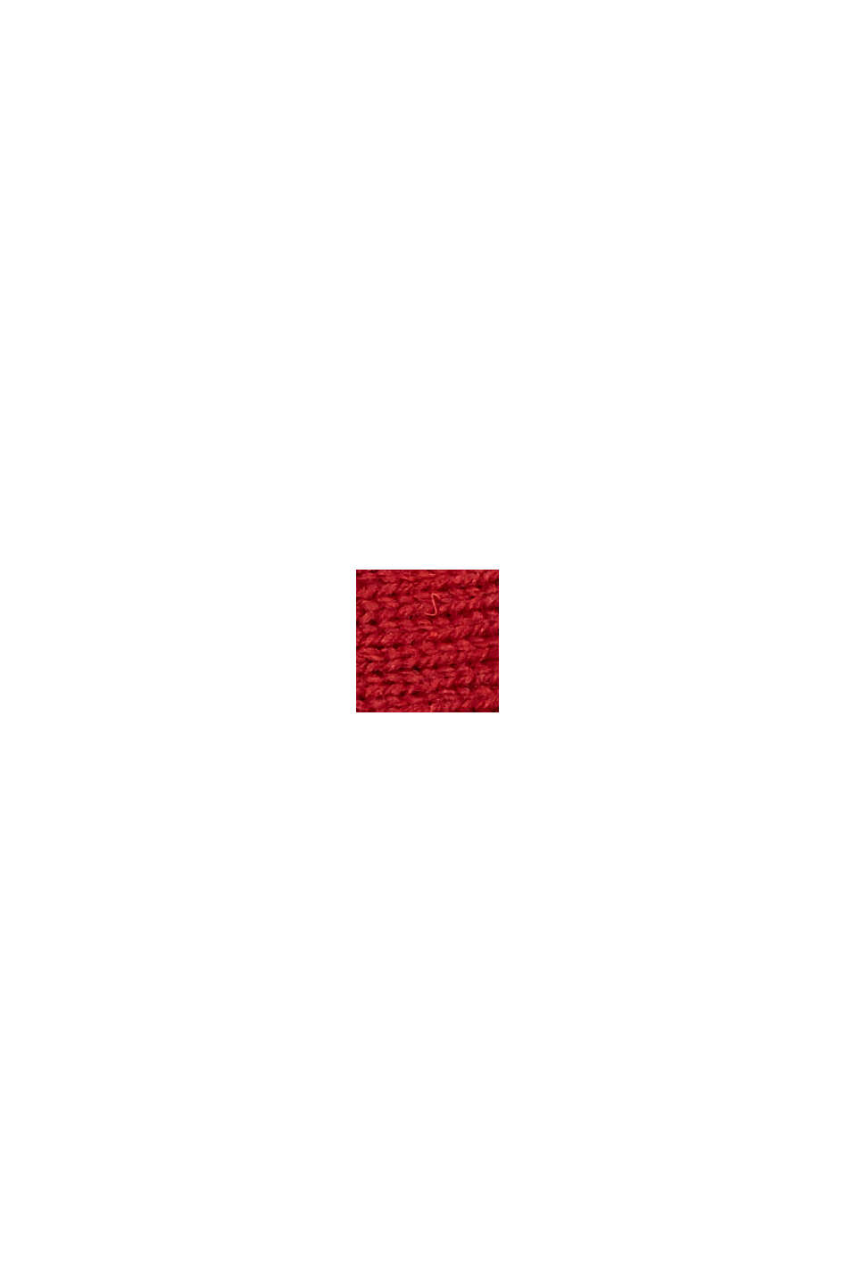 Återvunnet material: Pannband i ullmix, DARK RED, swatch