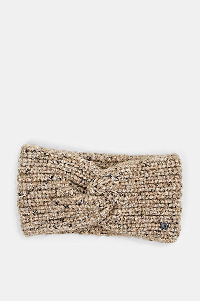 Recycled: knot detail knit headband