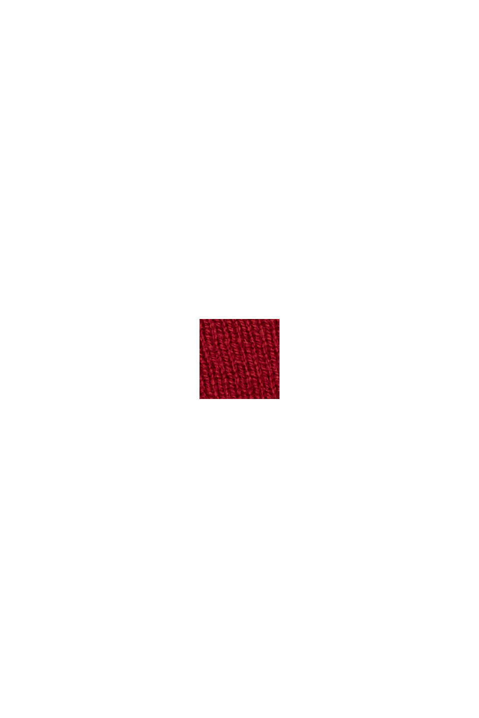 En cachemire/laine RWS : bandeau en maille, RED, swatch