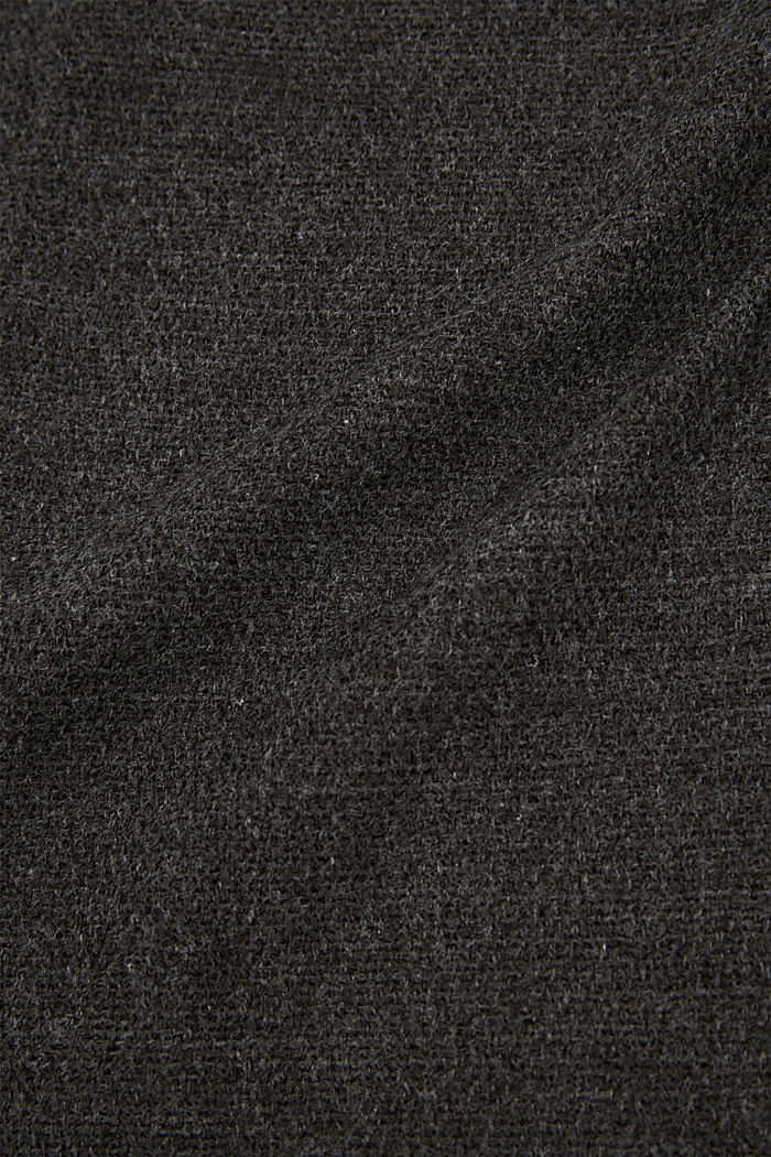 Recycelt: Schal mit feinen Fransen, ANTHRACITE, detail image number 2