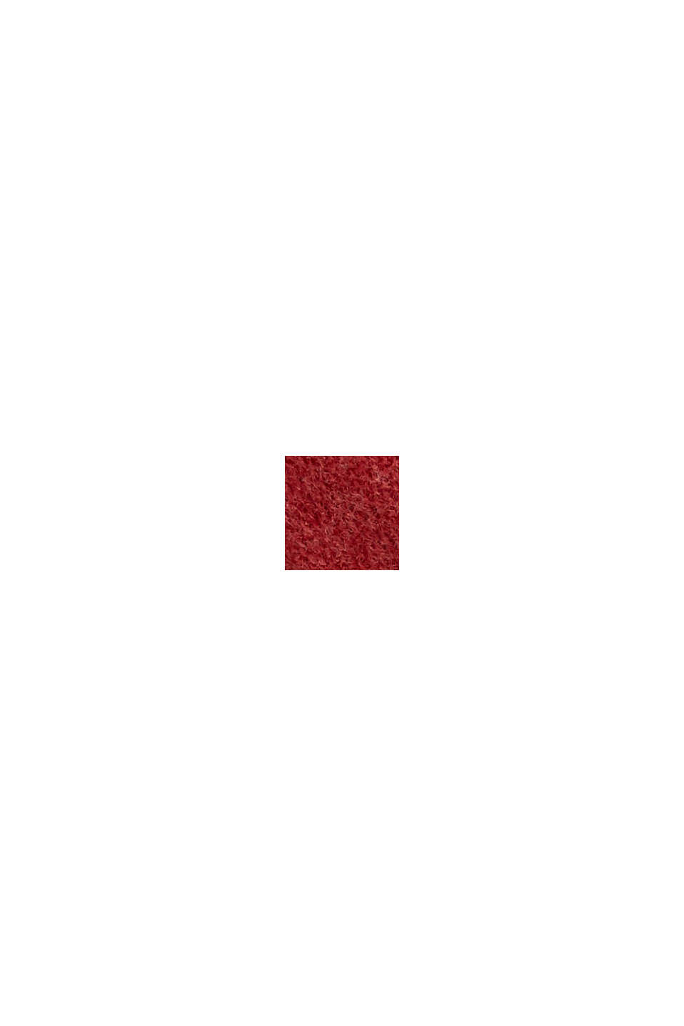 Genanvendte materialer: tørklæde med fine frynser, DARK RED, swatch
