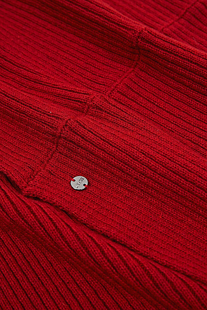 In materiale riciclato: sciarpa ad anello in misto lana