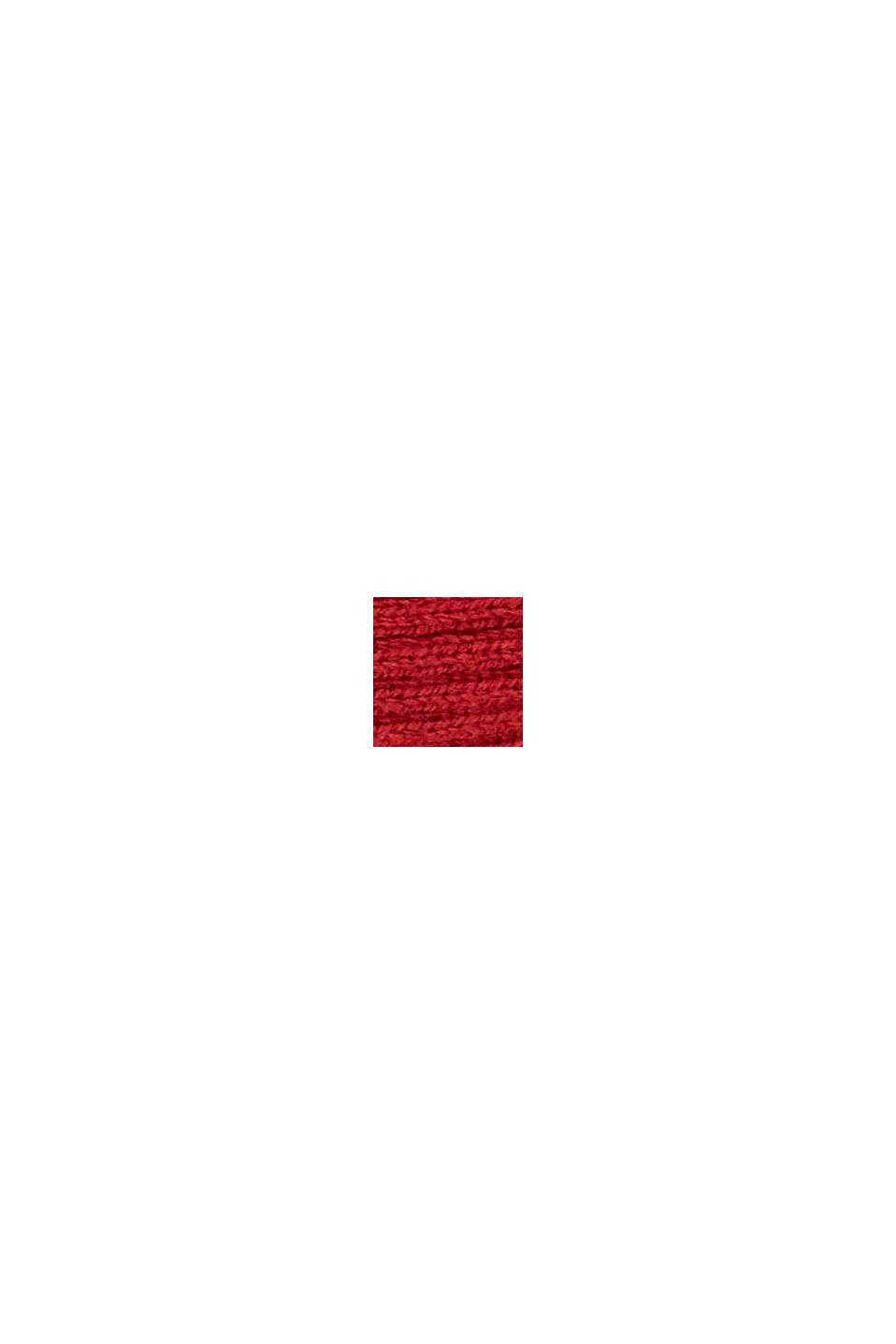 In materiale riciclato: sciarpa ad anello in misto lana, DARK RED, swatch