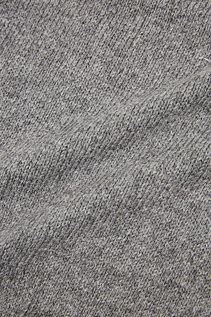 Met RWS-wol: sjaal met lange franjes, GREY, detail image number 2