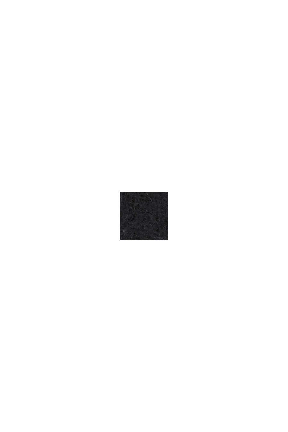 À teneur en alpaga/laine : l’écharpe de couleur unie, BLACK, swatch