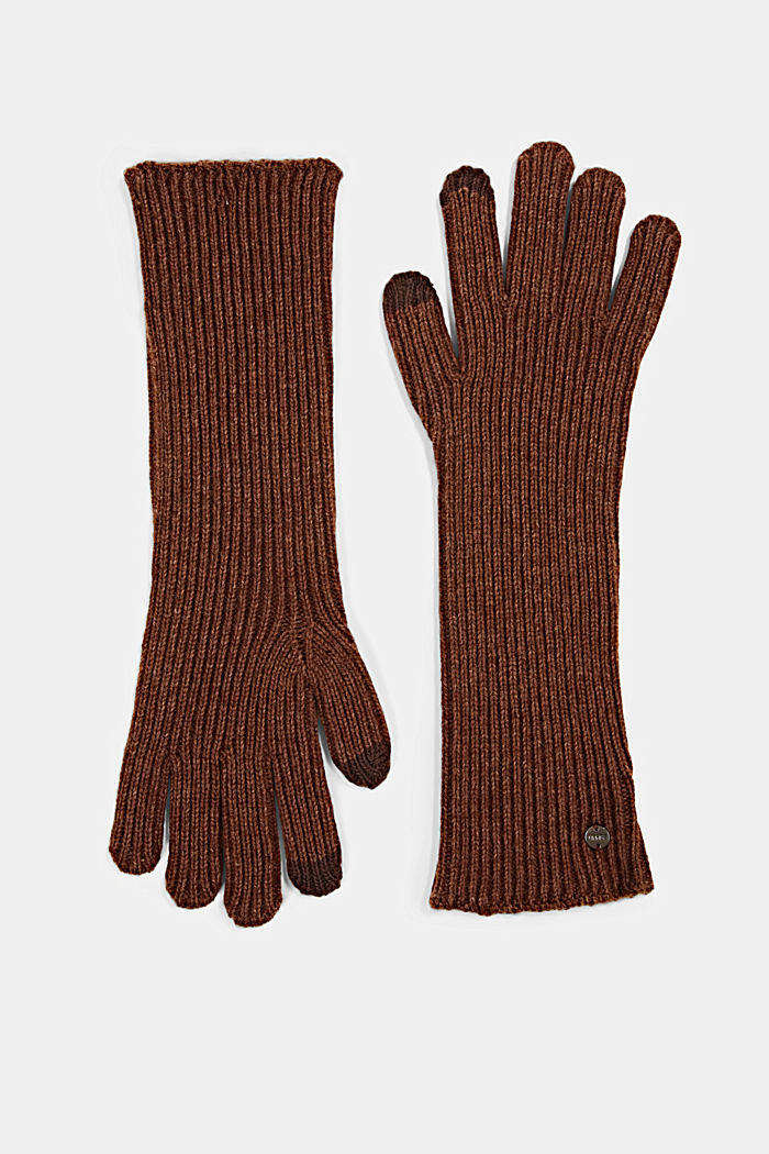 Con lana RWS: guanti in maglia