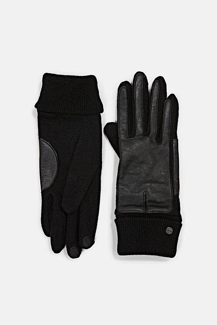 Handschuhe aus Material-Mix