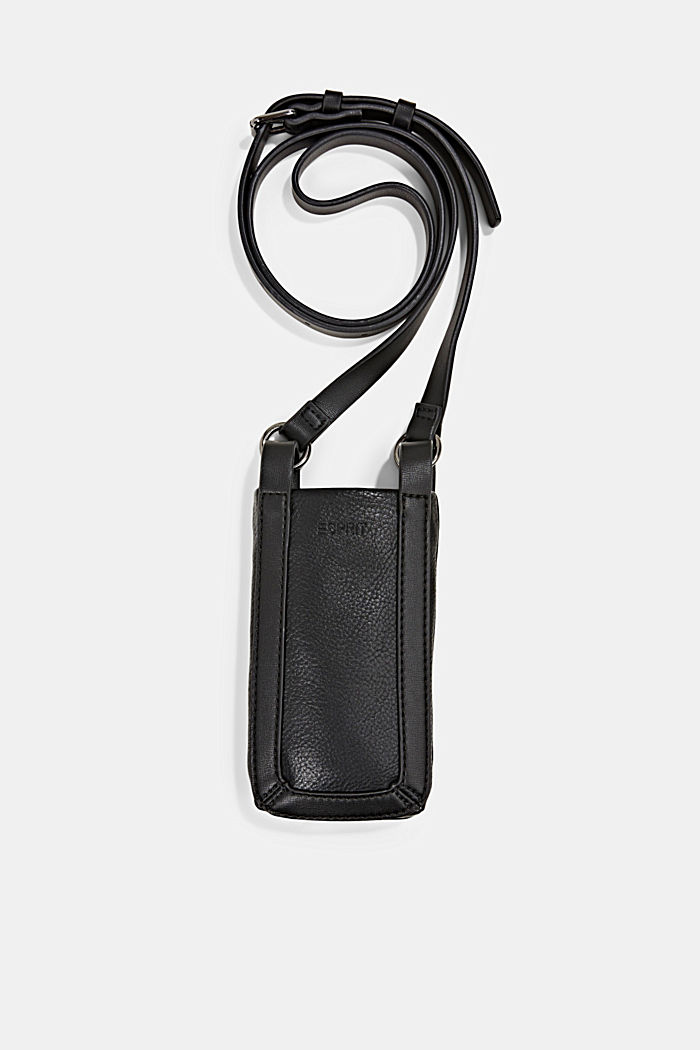 Smartphone-taske i læderlook