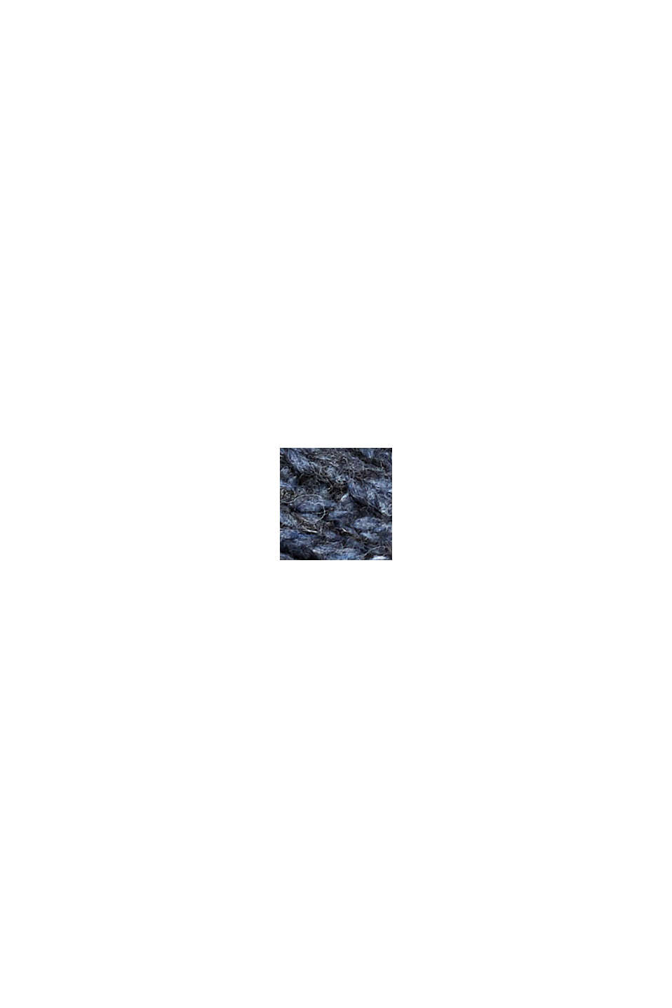 À teneur en laine/alpaga : le col châle, BLUE, swatch