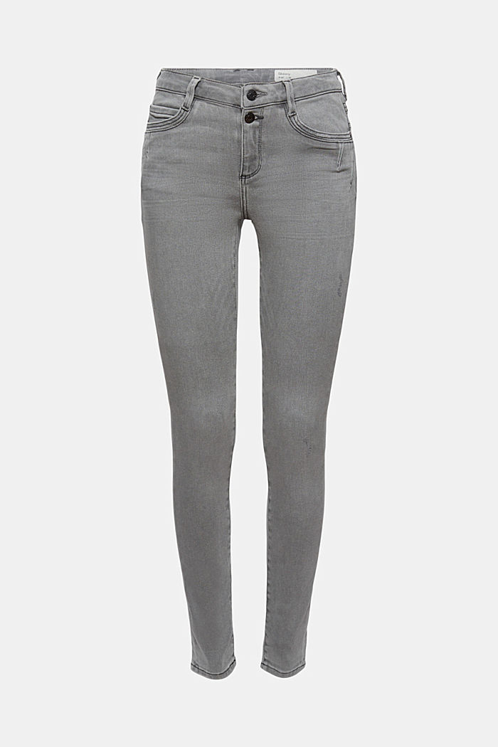 Stretch-Jeans mit LENZING™ ECOVERO™, GREY DARK WASHED, detail image number 6