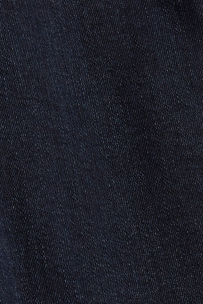 High-waisted jeans made of organic cotton, BLUE BLACK, detail image number 4
