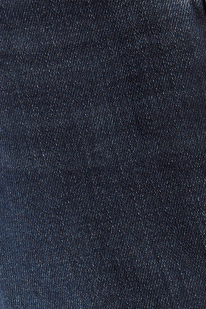 Blended organic cotton jeans with a button detail, BLUE BLACK, detail image number 4