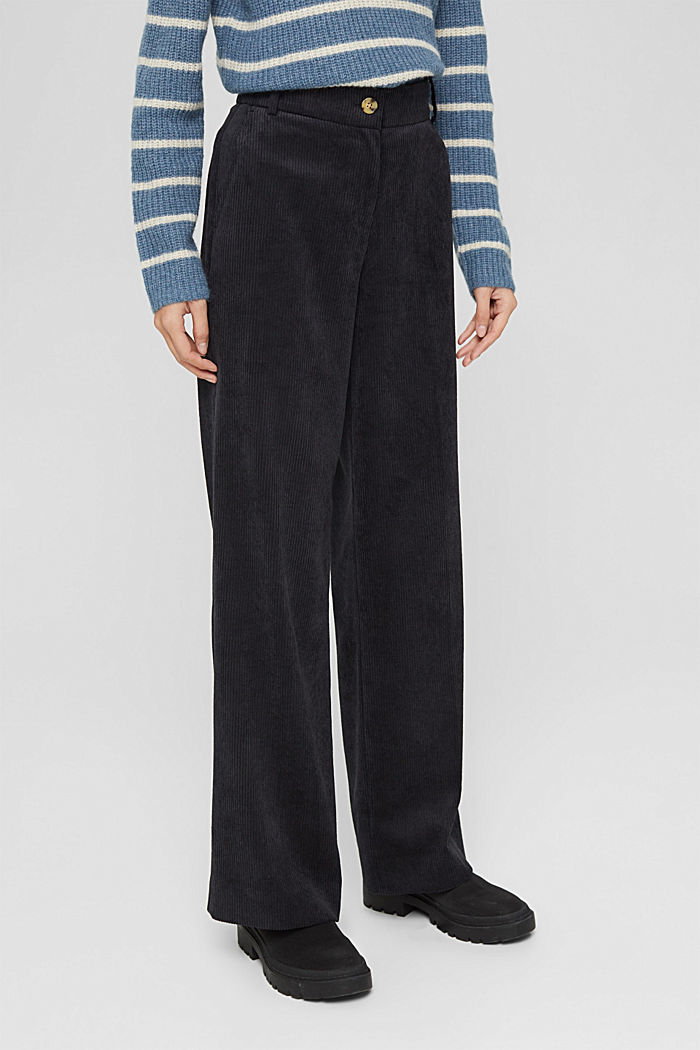 Recycled: wide-leg corduroy trousers