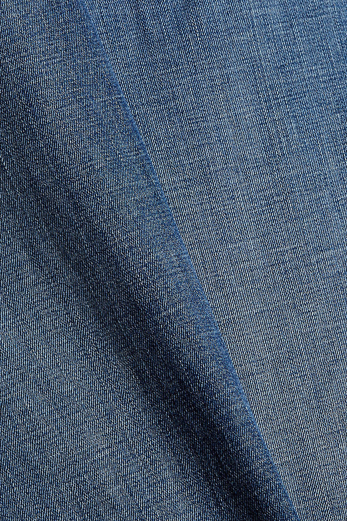 CURVY stretchjeans van katoen, BLUE DARK WASHED, detail image number 1