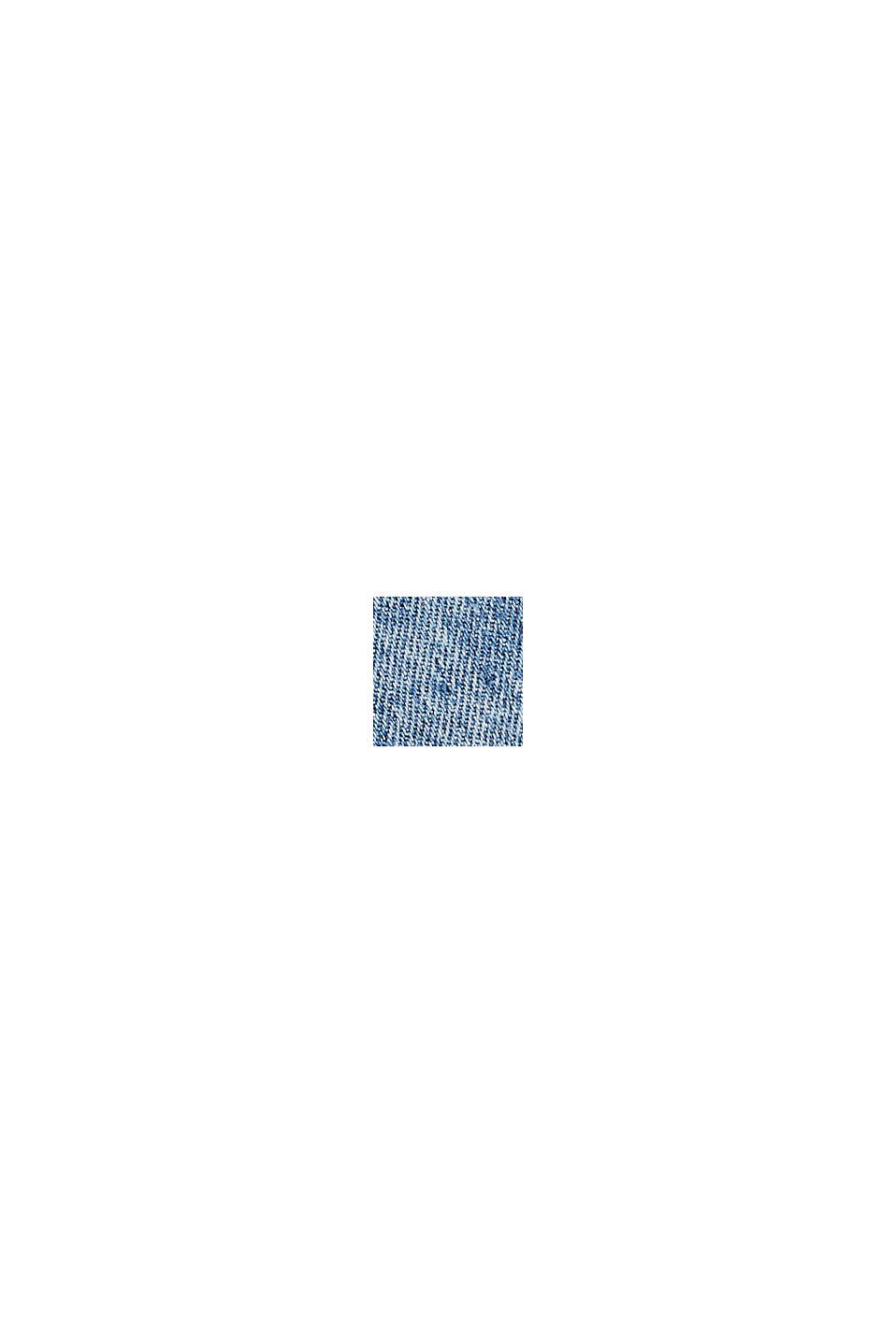 Dżinsowa spódnica ze ściągaczem z mieszanki bawełny ekologicznej, BLUE MEDIUM WASHED, swatch