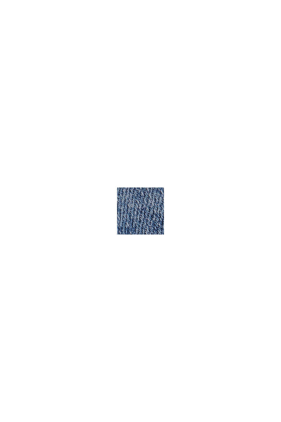 Falda de tubo en tejido vaquero, algodón ecológico, BLUE DARK WASHED, swatch