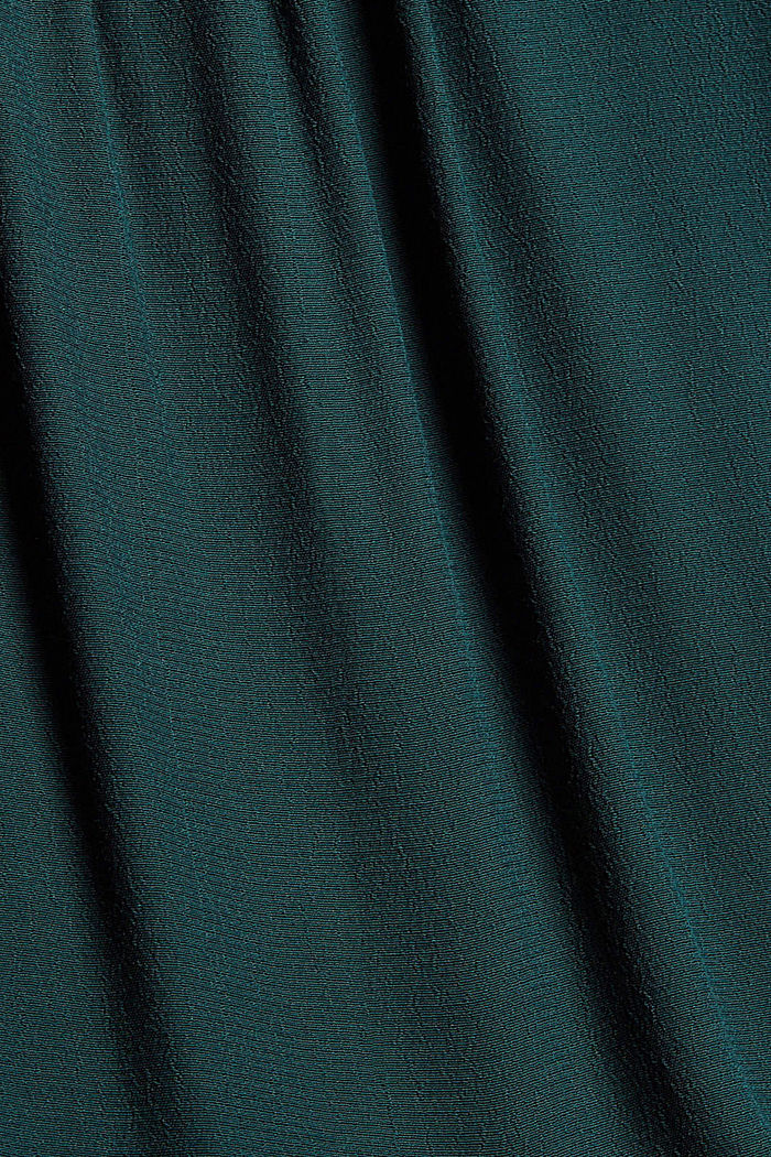 Dress with frills and flounces, DARK TEAL GREEN, detail image number 4