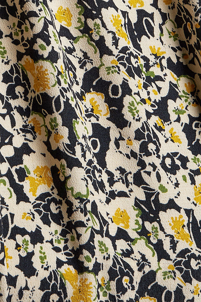 Mille-fleurs flounce dress with LENZING™ ECOVERO™, YELLOW COLORWAY, detail image number 4