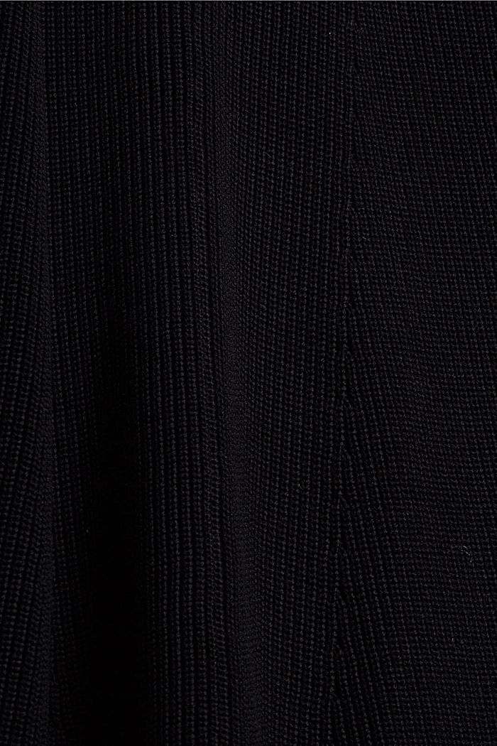 CURVY knit dress made of organic cotton, BLACK, detail image number 1