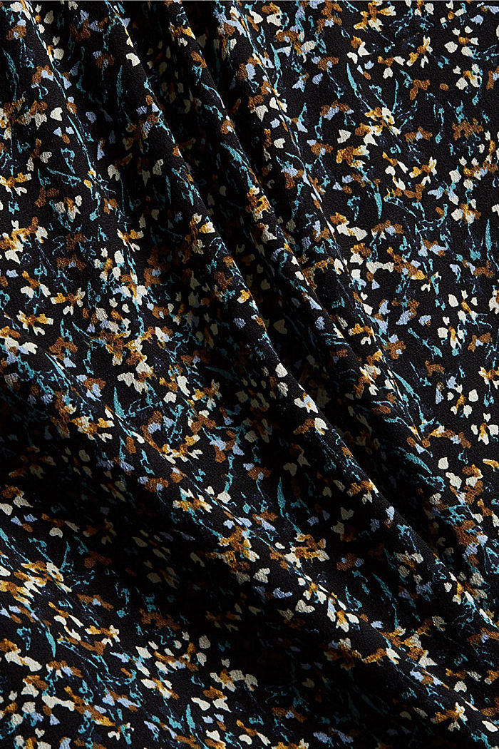 CURVY flounce dress with LENZING™ ECOVERO™, BLACK COLORWAY, detail image number 1