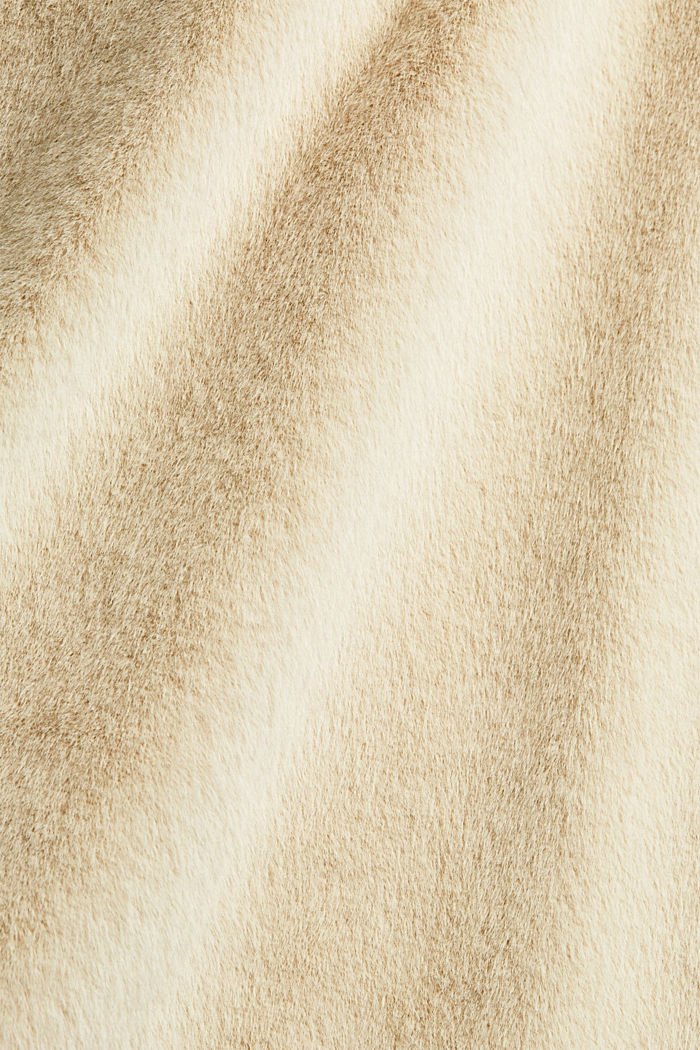 Abrigo con cuello de solapas ancho de pelo sintético, ICE, detail image number 4