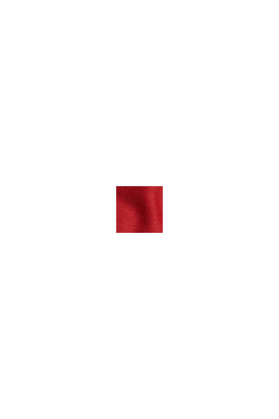 Genanvendte materialer: dynefrakke med hætte, DARK RED, swatch
