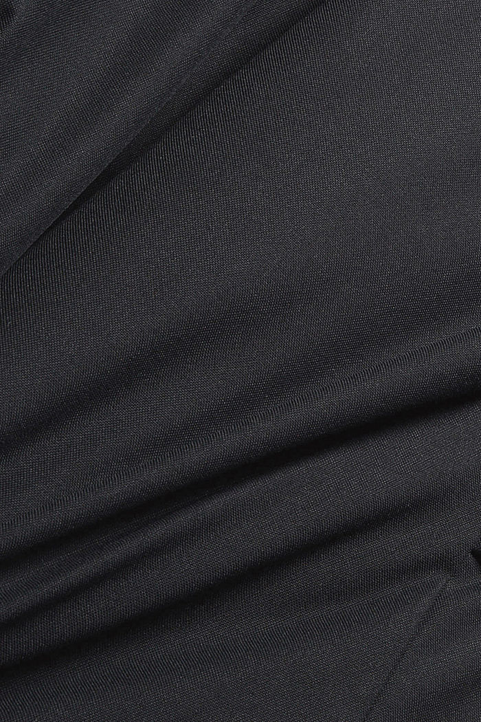 Gerecycled: gewatteerde jas met capuchon, BLACK, detail image number 4