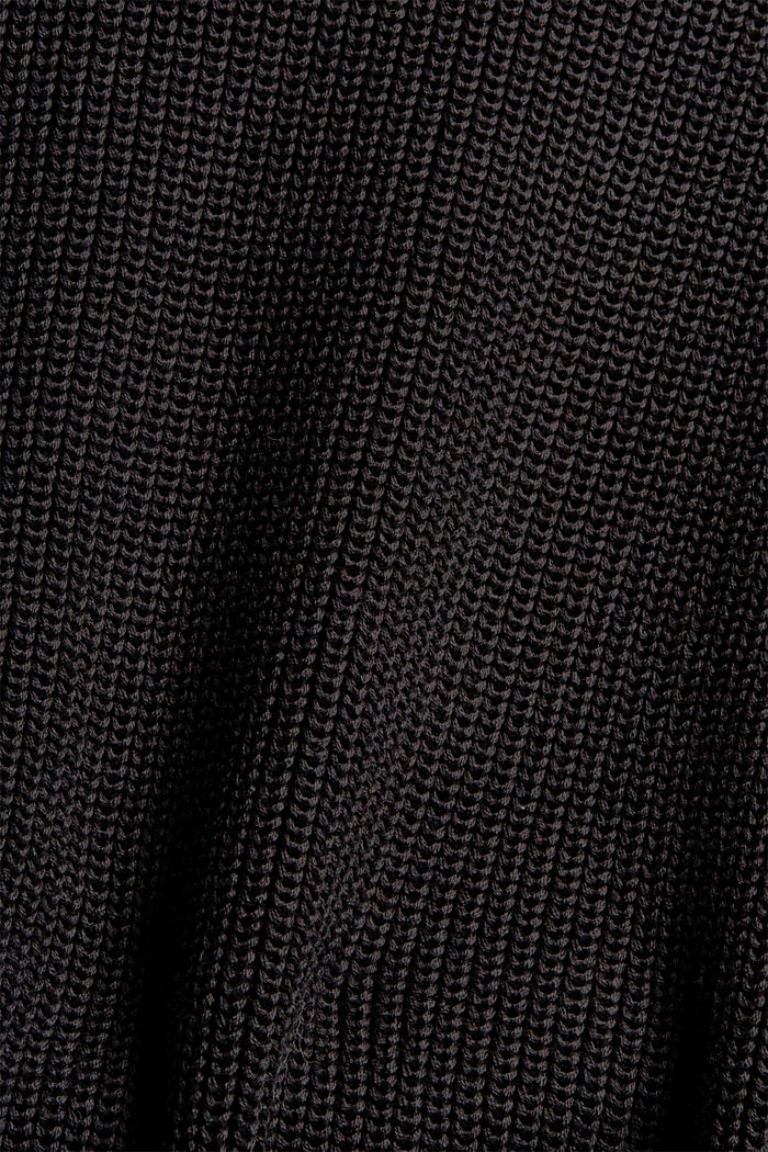 À teneur en laine : le pull-over à manches ballon, BLACK, detail image number 4