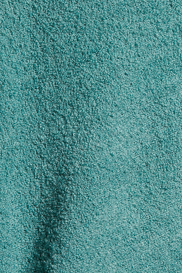 Wool blend: Jumper with a stand-up collar, TURQUOISE, detail image number 4
