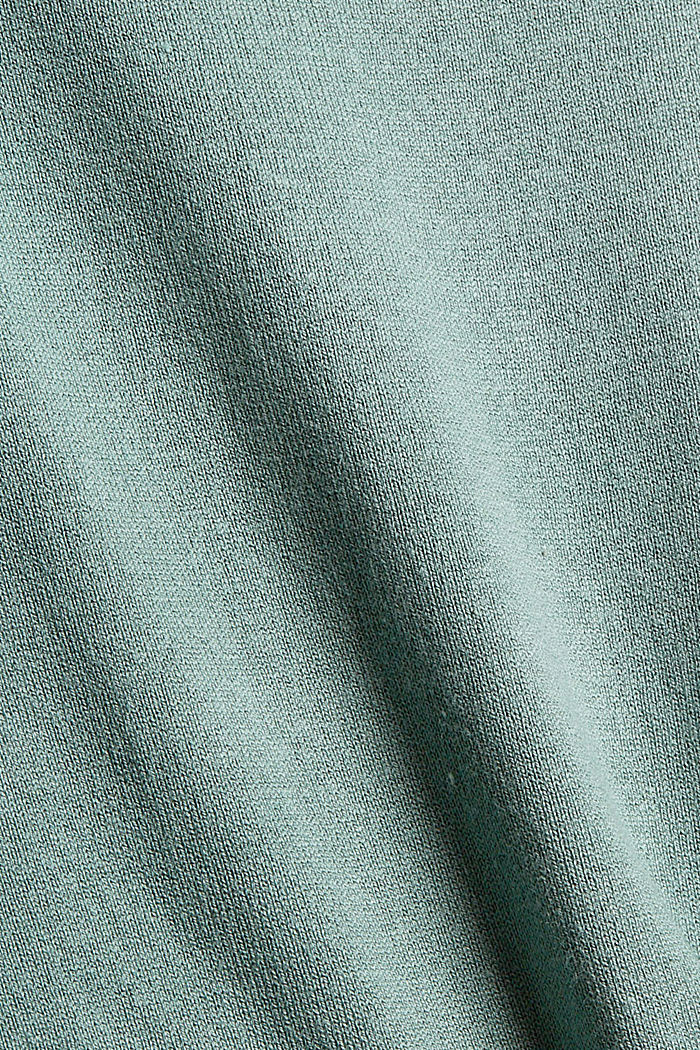 Jumper made of blended organic cotton, DUSTY GREEN, detail image number 4