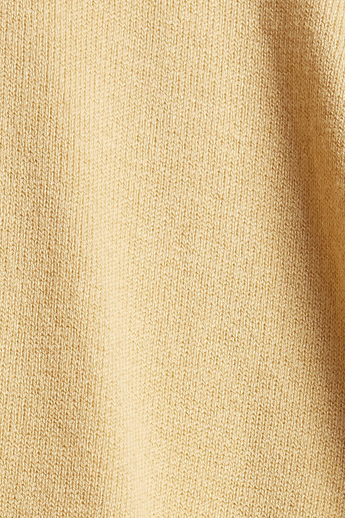 Jumper made of blended organic cotton, PASTEL YELLOW, detail image number 4