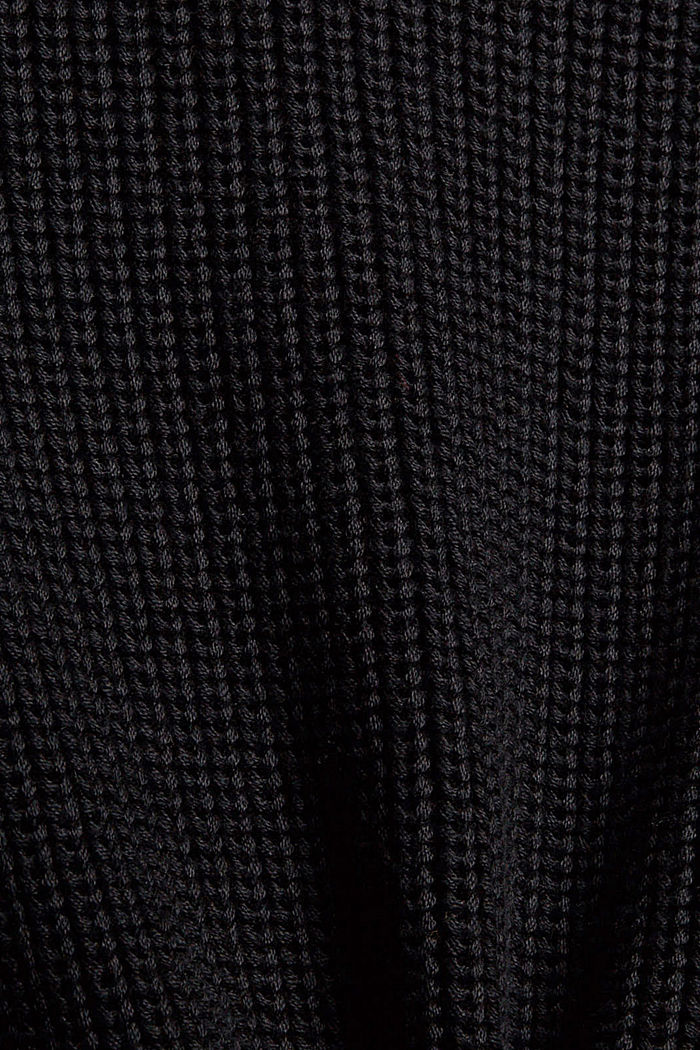Cardigan made of 100% organic cotton, BLACK, detail image number 4
