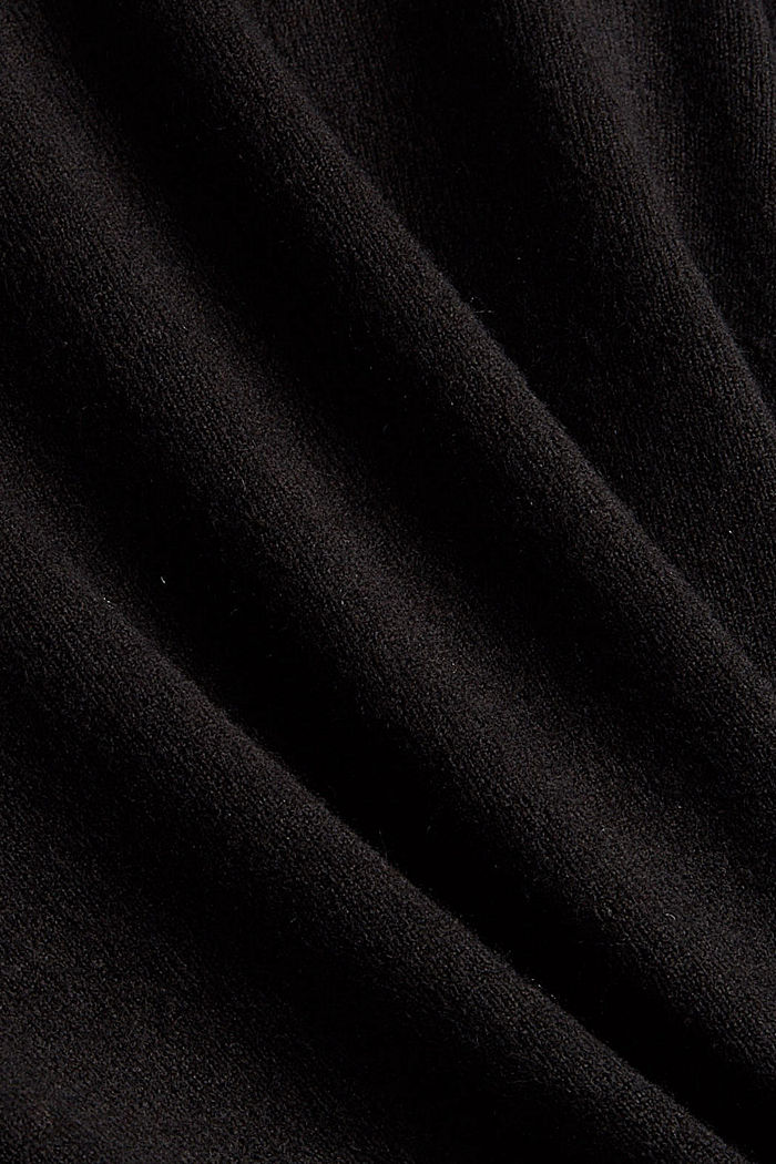Villaa sisältävä CURVY-malli: oversized-neulepusero, BLACK, detail image number 1