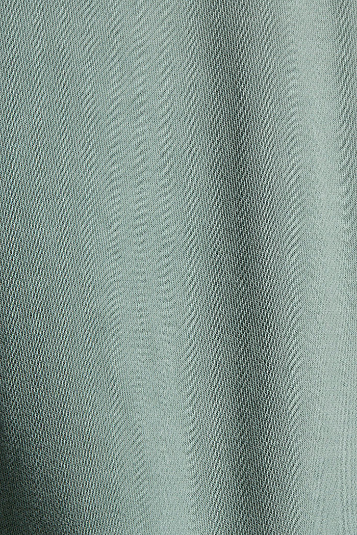 Sweatshirt made of 100% organic cotton, DUSTY GREEN, detail image number 4