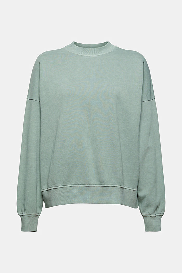 Sweatshirt made of 100% organic cotton, DUSTY GREEN, detail image number 6